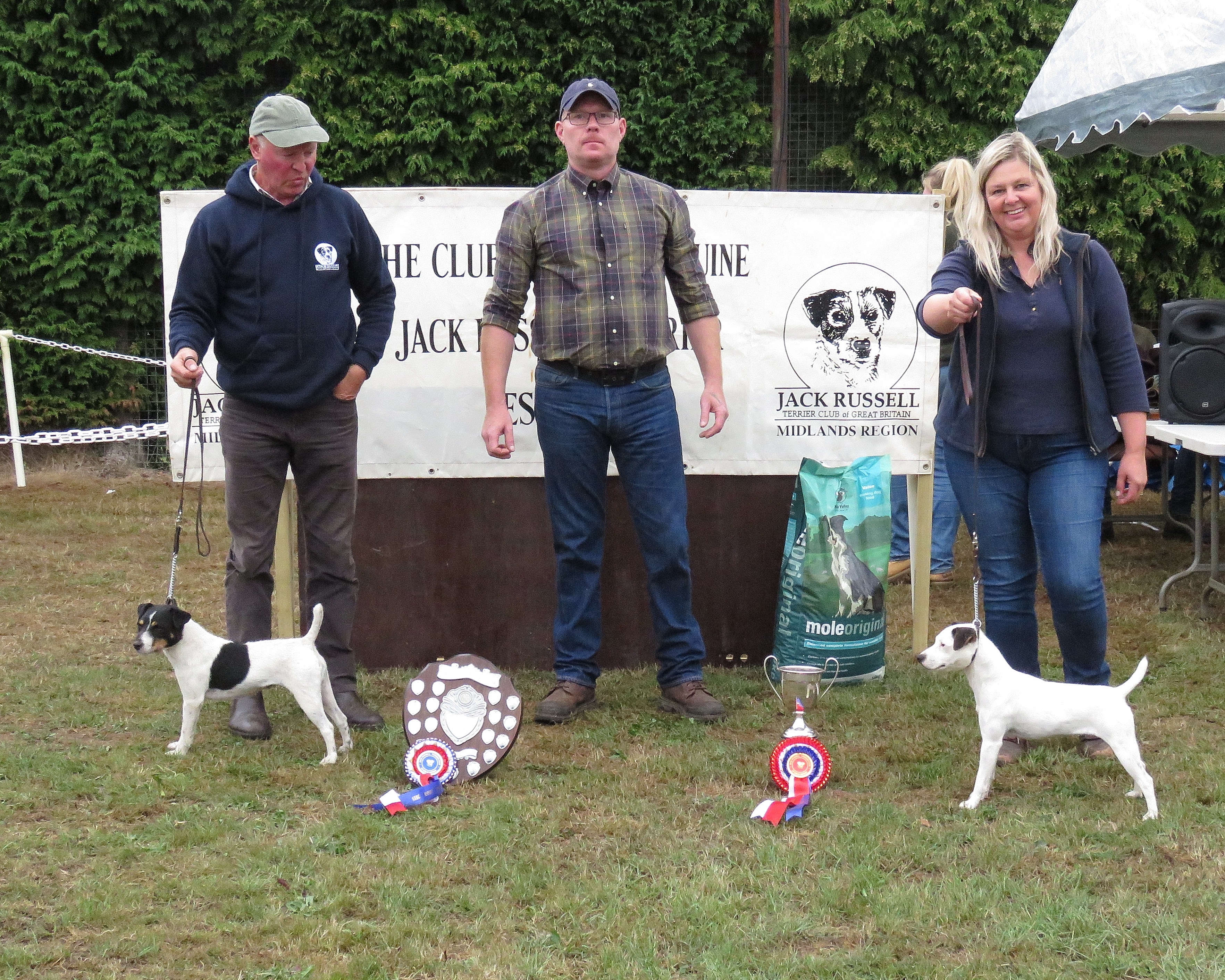 Class 18: Best 10"-12.5" Jack Russell Terrier: Champion Wentdale Candy S&K Parkin. Reserve Wentdale Trudy S&K Parkin.